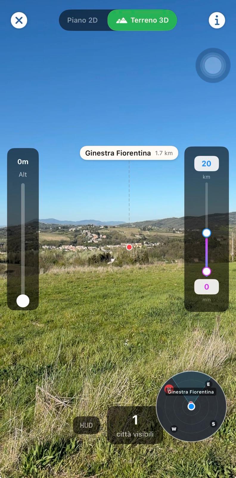 CitySpotter – vista AR diurna con mappa 3D | daytime AR with 3D map
