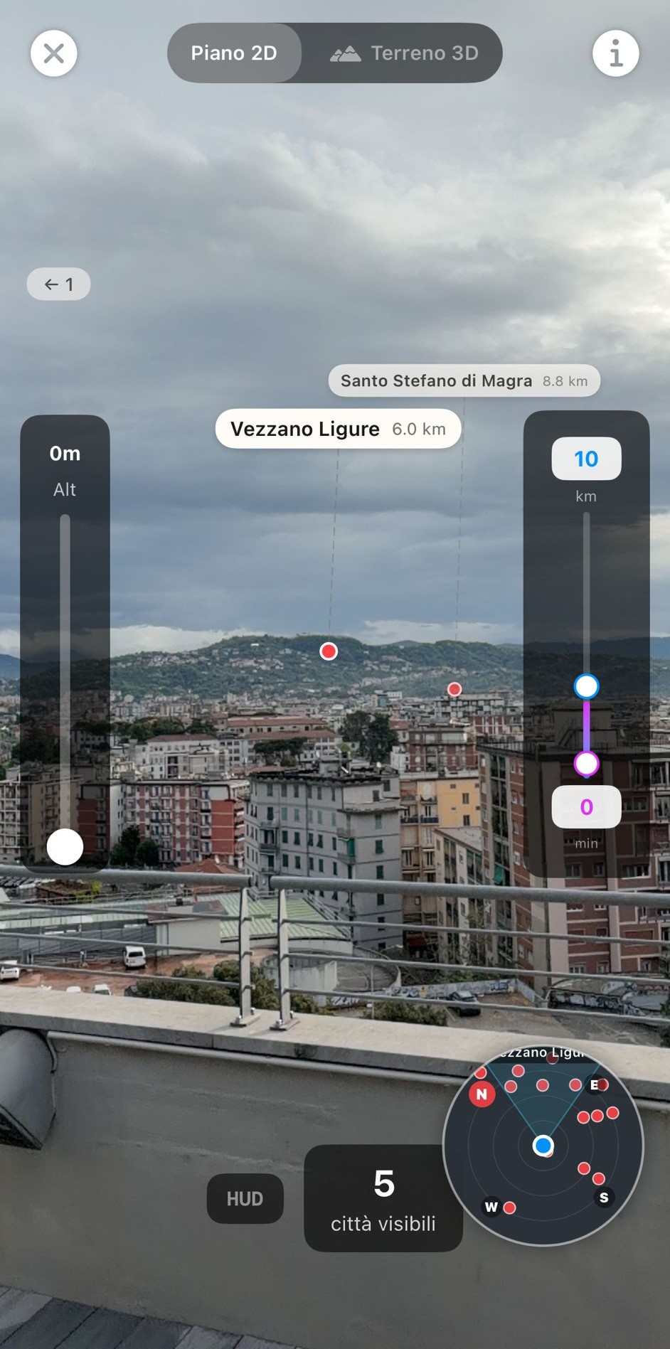 CitySpotter – vista AR diurna | daytime AR view